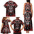 Haida Tribal Skull Canada Family Matching Tank Maxi Dress and Hawaiian Shirt Indigenous Warrior Totem