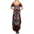 Haida Tribal Skull Canada Summer Maxi Dress Indigenous Warrior Totem