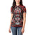 Haida Tribal Skull Canada Women Polo Shirt Indigenous Warrior Totem