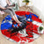 Boricua Pride Rooster Flag Puerto Rico Round Carpet