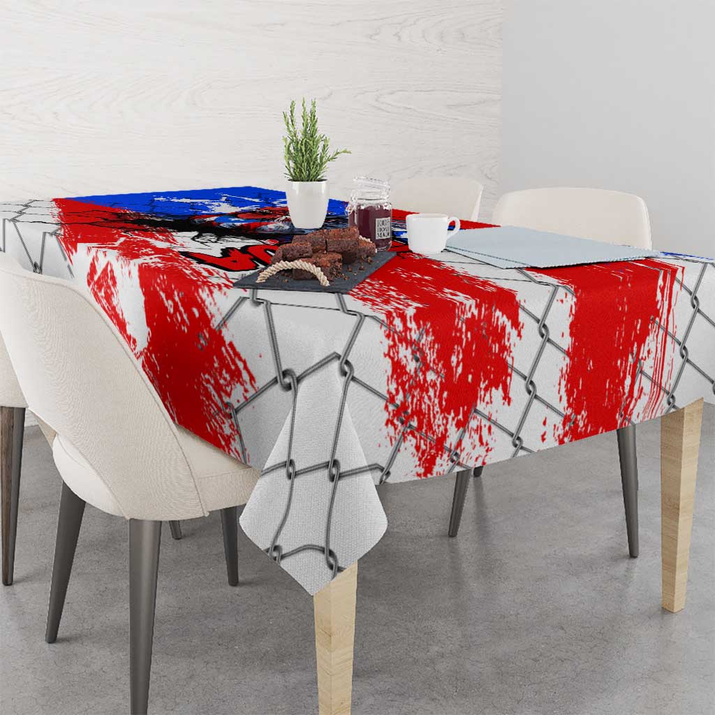 Boricua Pride Rooster Flag Puerto Rico Tablecloth