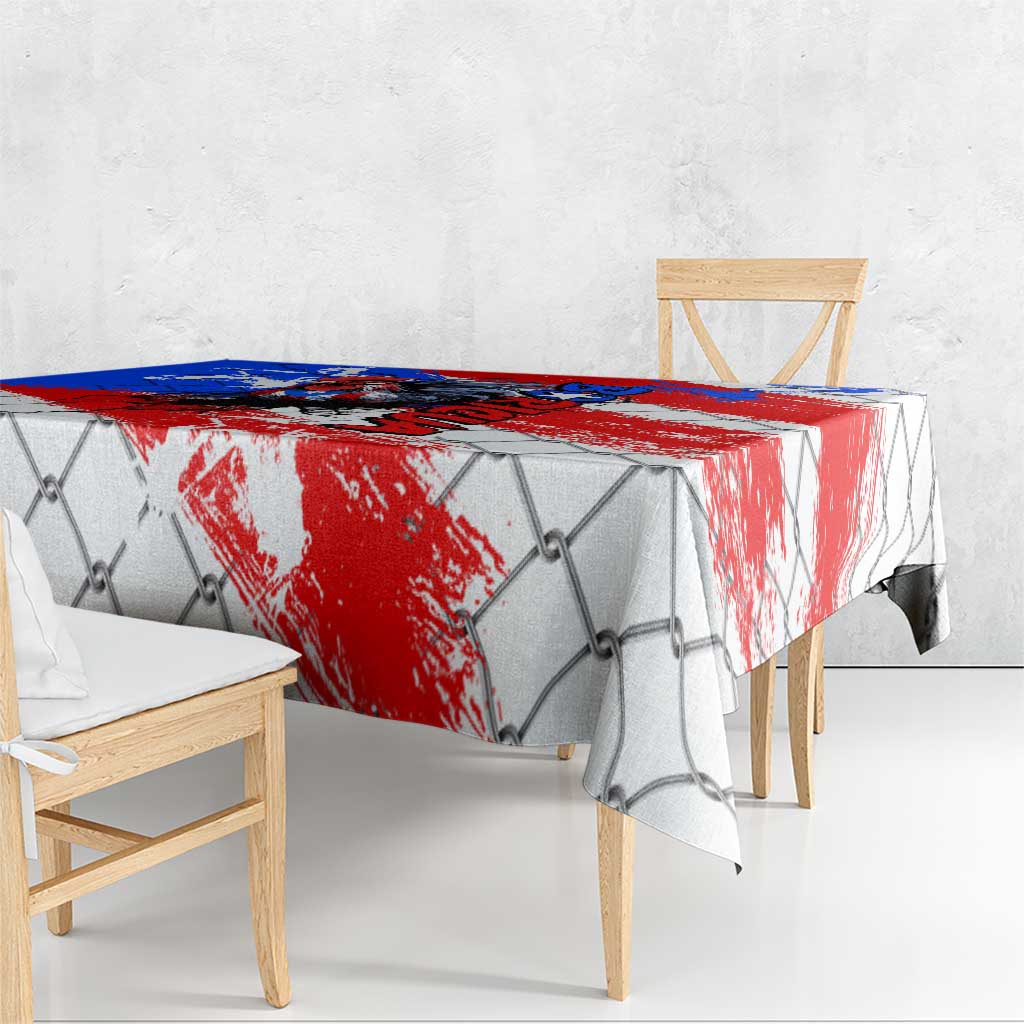 Boricua Pride Rooster Flag Puerto Rico Tablecloth