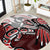 Haida Orca and Eagle Battle Round Carpet Canada Pacific Northwest Tribal Art