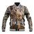 Wild Deer Hunting Baseball Jacket Realtree Buck and Doe - Wonder Print Shop