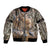 Wild Deer Hunting Bomber Jacket Realtree Buck and Doe - Wonder Print Shop