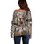 Wild Deer Hunting Off Shoulder Sweater Realtree Buck and Doe - Wonder Print Shop