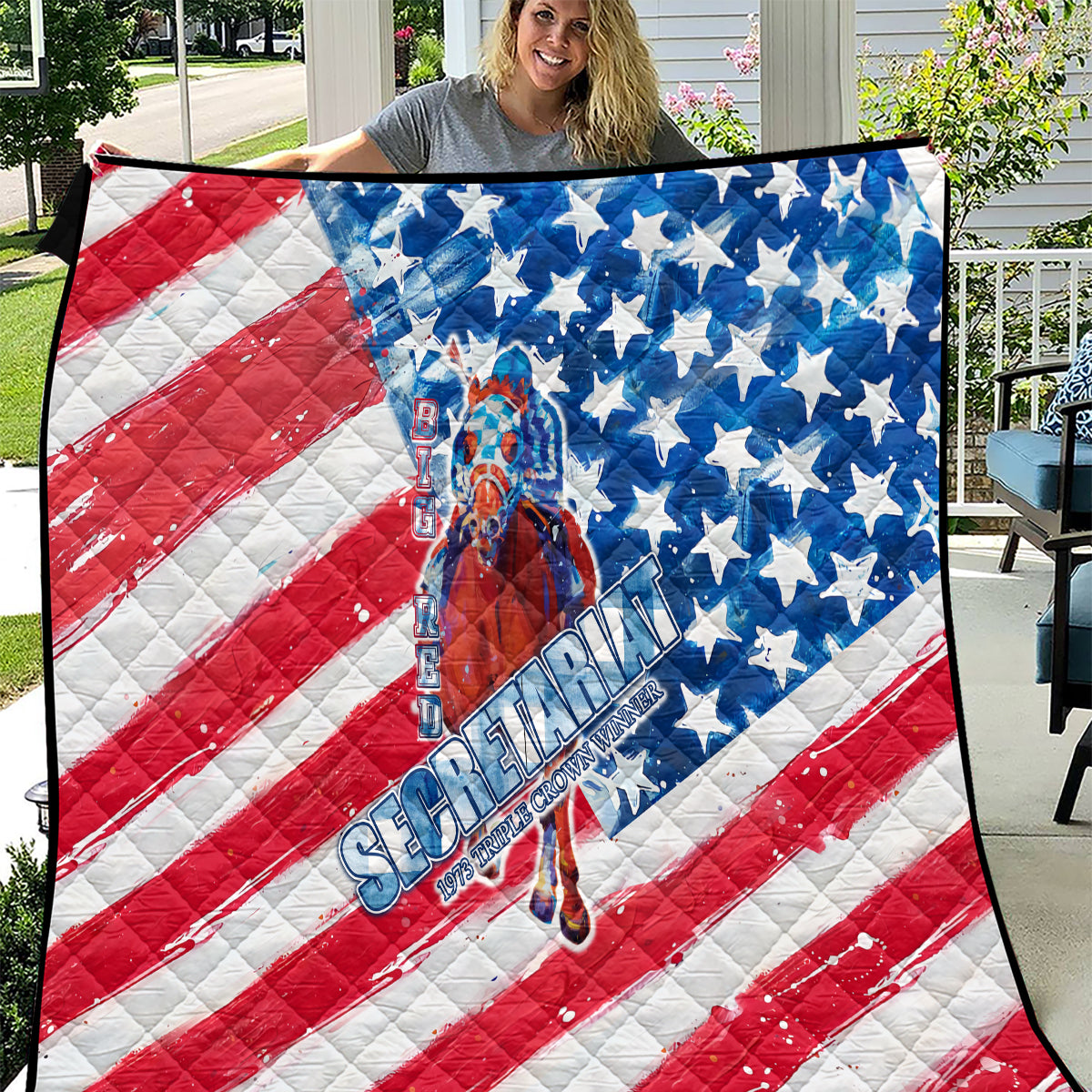 Secretariat Amerian Horse Racing Legends Quilt