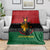 Personalized Queen In Pan-African Colors Blanket Egyptian Beautiful Goddess