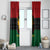 Personalized Queen In Pan-African Colors Window Curtain Egyptian Beautiful Goddess