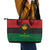 Personalized Pharaoh In Pan-African Colors Leather Tote Bag Ancient Egypt - Wonder Print Shop