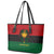 Personalized Pharaoh In Pan-African Colors Leather Tote Bag Ancient Egypt - Wonder Print Shop