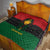 Personalized Pharaoh In Pan-African Colors Quilt Ancient Egypt