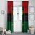 Personalized Pharaoh In Pan-African Colors Window Curtain Ancient Egypt