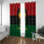 Personalized Pharaoh In Pan-African Colors Window Curtain Ancient Egypt