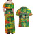 Personalized Colorful African Unapologetically Black Couples Matching Off Shoulder Maxi Dress and Hawaiian Shirt - Wonder Print Shop