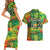 Personalized Colorful African Unapologetically Black Couples Matching Short Sleeve Bodycon Dress and Hawaiian Shirt - Wonder Print Shop