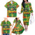 Personalized Colorful African Unapologetically Black Family Matching Off The Shoulder Long Sleeve Dress and Hawaiian Shirt - Wonder Print Shop