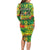 Personalized Colorful African Unapologetically Black Long Sleeve Bodycon Dress - Wonder Print Shop