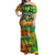 Personalized Colorful African Unapologetically Black Off Shoulder Maxi Dress - Wonder Print Shop