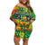 Personalized Colorful African Unapologetically Black Off Shoulder Short Dress - Wonder Print Shop