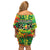 Personalized Colorful African Unapologetically Black Off Shoulder Short Dress - Wonder Print Shop