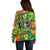 Personalized Colorful African Unapologetically Black Off Shoulder Sweater - Wonder Print Shop