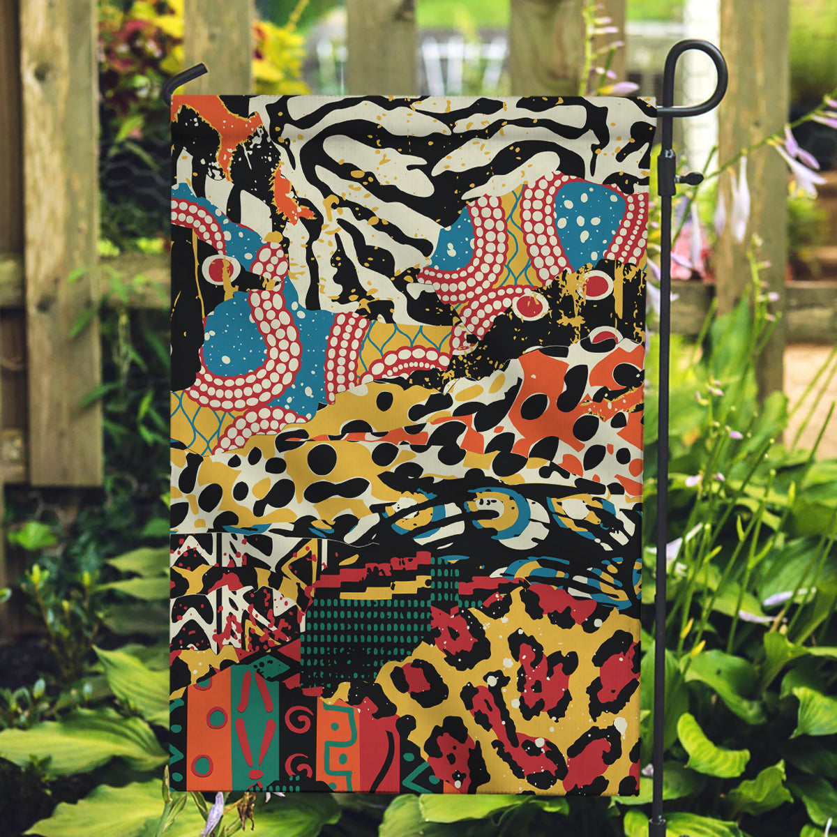 Africa Animal Pattern Garden Flag - Wonder Print Shop