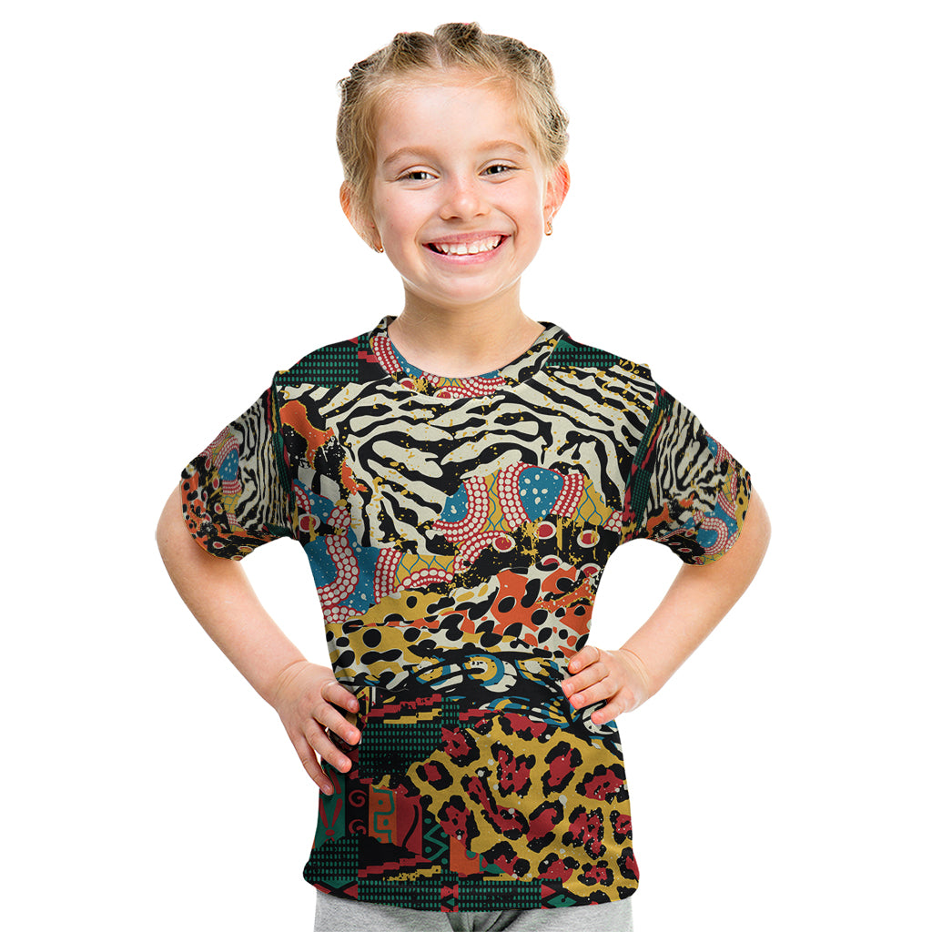 Africa Animal Pattern Kid T Shirt - Wonder Print Shop