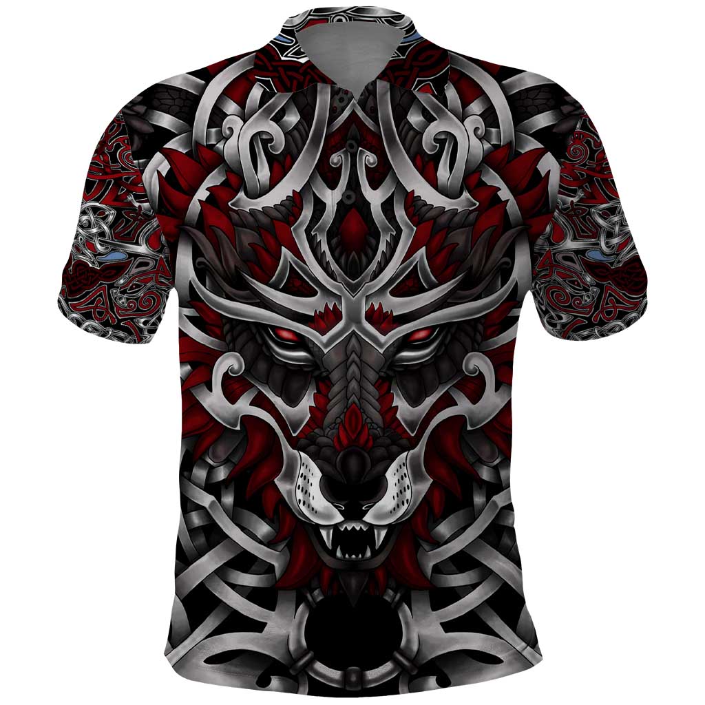 Celtic Wolf Fenrir Vikings Polo Shirt Norse Mythology - Wonder Print Shop