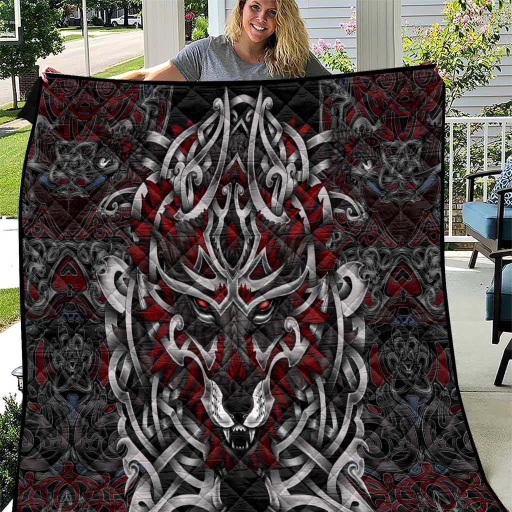 Celtic Wolf Fenrir Vikings Quilt Norse Mythology