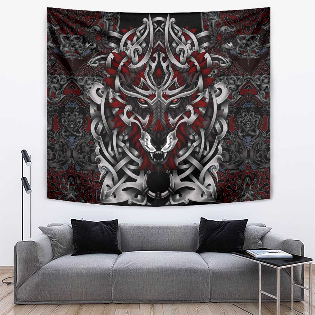 Celtic Wolf Fenrir Vikings Tapestry Norse Mythology