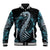 Dragon Viking With Runes Baseball Jacket Blue Black - Wonder Print Shop