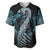 Dragon Viking With Runes Baseball Jersey Blue Black - Wonder Print Shop