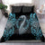 Dragon Viking With Runes Bedding Set Blue Black - Wonder Print Shop