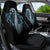 Dragon Viking With Runes Car Seat Cover Blue Black - Wonder Print Shop