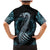 Dragon Viking With Runes Family Matching Mermaid Dress and Hawaiian Shirt Blue Black - Wonder Print Shop