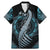 Dragon Viking With Runes Family Matching Mermaid Dress and Hawaiian Shirt Blue Black - Wonder Print Shop