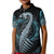 Dragon Viking With Runes Kid Polo Shirt Blue Black - Wonder Print Shop