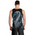 Dragon Viking With Runes Men Tank Top Blue Black - Wonder Print Shop