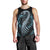 Dragon Viking With Runes Men Tank Top Blue Black - Wonder Print Shop