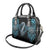 Dragon Viking With Runes Shoulder Handbag Blue Black