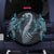 Dragon Viking With Runes Spare Tire Cover Blue Black