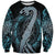 Dragon Viking With Runes Sweatshirt Blue Black