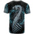 Dragon Viking With Runes T Shirt Blue Black