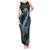 Dragon Viking With Runes Tank Maxi Dress Blue Black