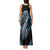 Dragon Viking With Runes Tank Maxi Dress Blue Black