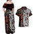 Viking Dragons Couples Matching Off Shoulder Maxi Dress and Hawaiian Shirt Norse Mythology - Wonder Print Shop