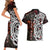 Viking Dragons Couples Matching Short Sleeve Bodycon Dress and Hawaiian Shirt Norse Mythology - Wonder Print Shop