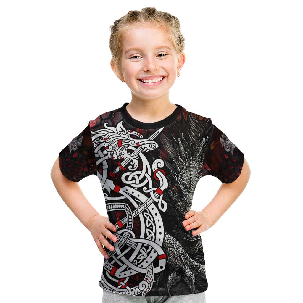 Viking Dragons Kid T Shirt Norse Mythology - Wonder Print Shop