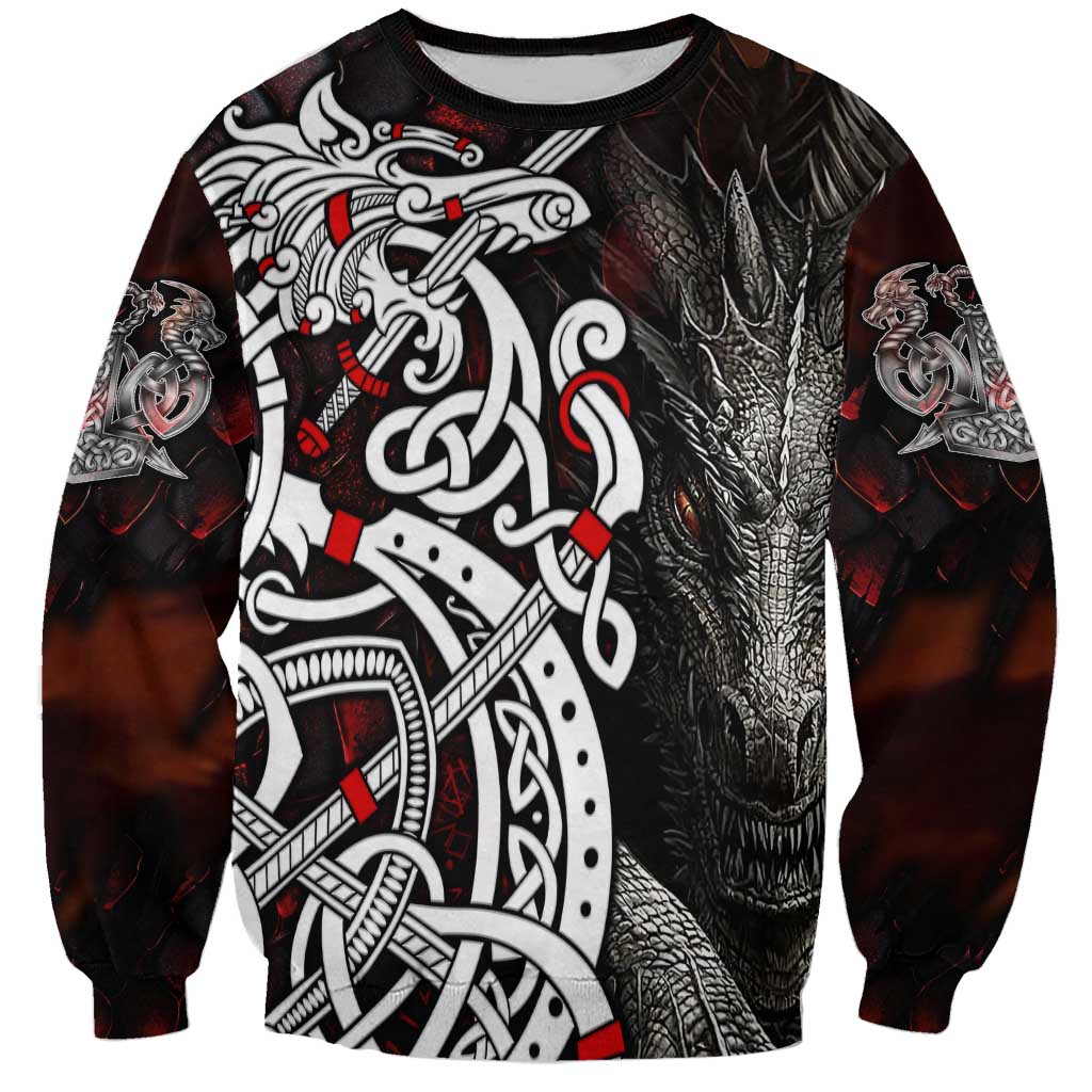 Viking Dragons Sweatshirt Norse Mythology